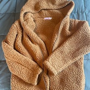 Pink lily Sherpa jacket